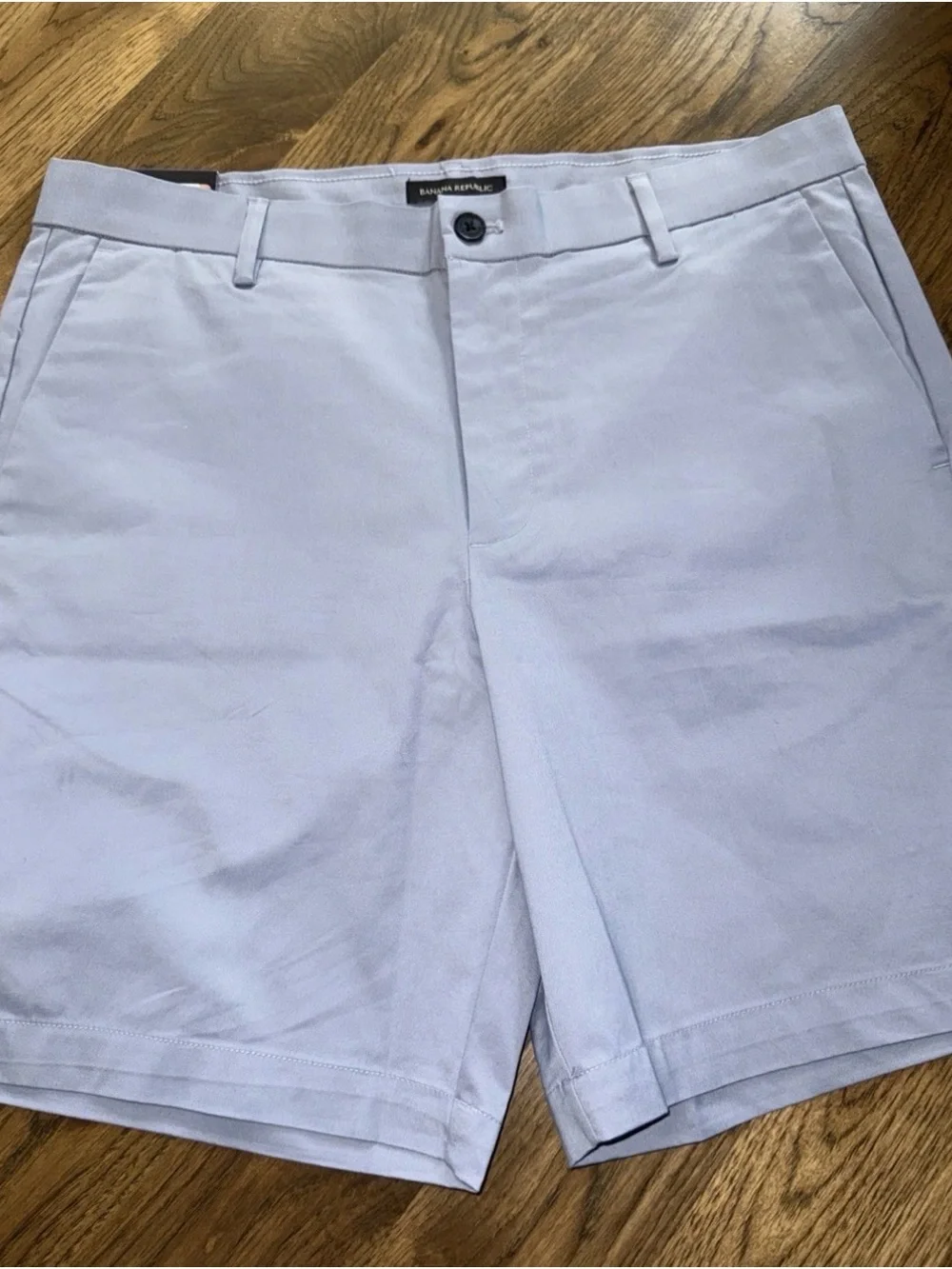 Banana Republic NWT Size 36  Blue stretch Chino Shorts -001*